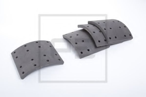 Комплект тормозных башмаков, барабанные тормоза - PE Automotive 086.124-00A