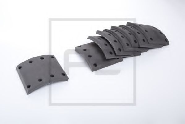 Комплект тормозных башмаков, барабанные тормоза - PE Automotive 086.127-00A