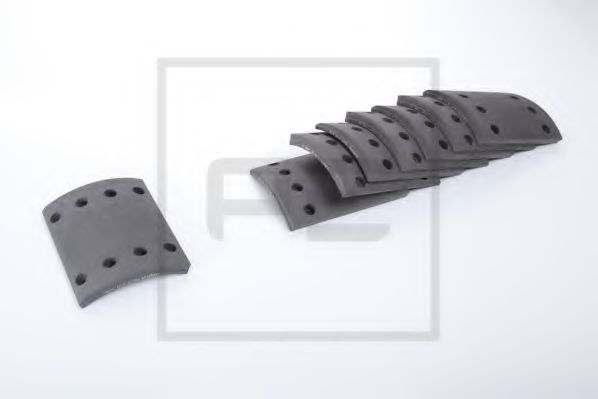 Комплект тормозных башмаков, барабанные тормоза - PE Automotive 086.132-00A