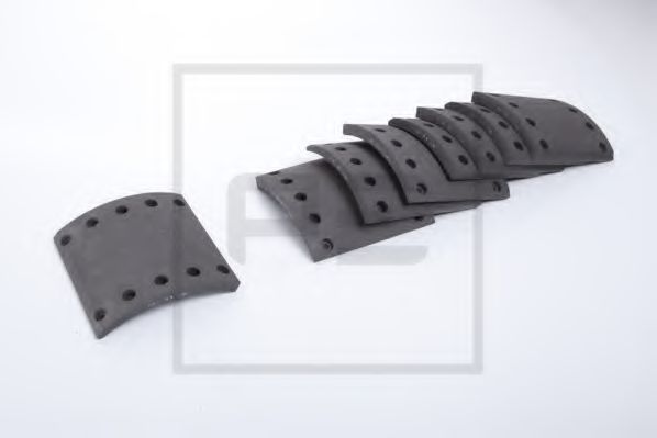 Комплект тормозных башмаков, барабанные тормоза - PE Automotive 086.139-00A