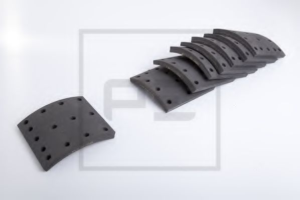 Комплект тормозных башмаков, барабанные тормоза - PE Automotive 086.173-00A