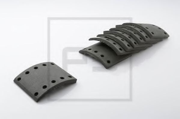 Комплект тормозных башмаков, барабанные тормоза - PE Automotive 086.175-00A