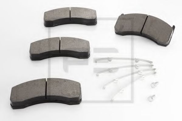 Комплект тормозных колодок, дисковый тормоз - PE Automotive 086.327-00A