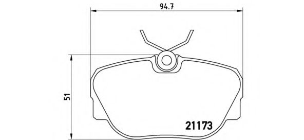 Колодки тормозные дисковые | перед | - Brembo P 06 010