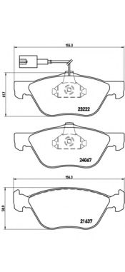 Колодки тормозные дисковые | перед | - Brembo P 23 112