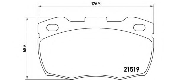 Колодки тормозные дисковые | перед | - Brembo P 44 005