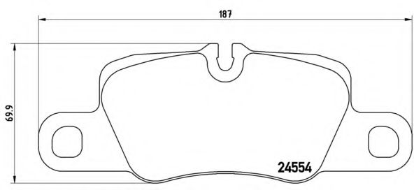 Колодки тормозные дисковые | зад | - Brembo P 65 020