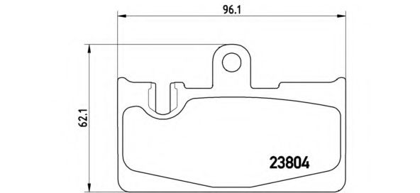 Колодки тормозные дисковые | зад | - Brembo P 83 059
