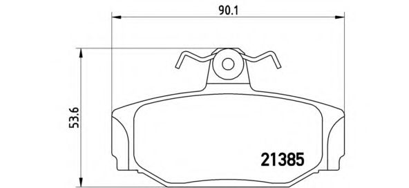 Колодки тормозные дисковые | зад | - Brembo P 86 009