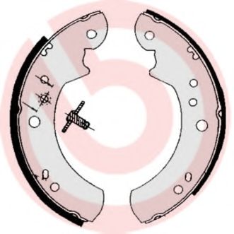 Колодки тормозные барабанные - Brembo S 24 512