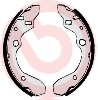 Колодки тормозные барабанные | зад | - Brembo S 49 506
