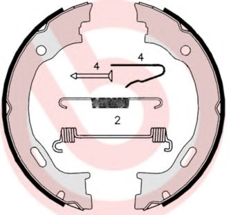 Колодки тормозные стояночные  - Brembo S 50 515