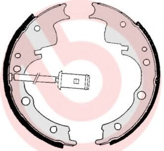 Колодки тормозные барабанные | зад | - Brembo S A6 505