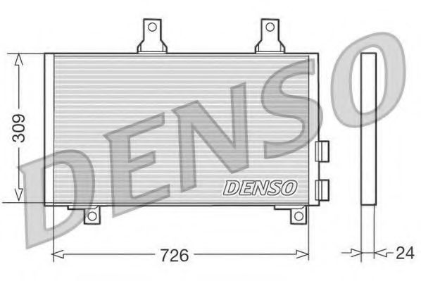 Снят с производства Конденсатор кондиционера - Denso DCN11003