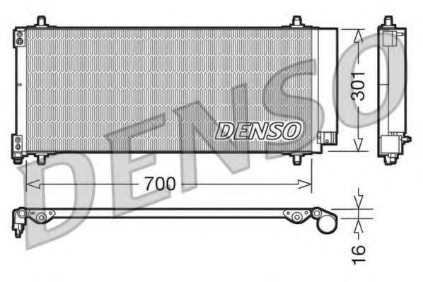 Конденсор кондиционера - Denso DCN21027