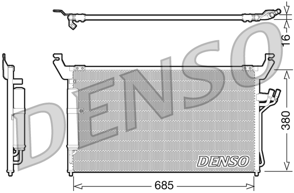 Конденсор кондиционера - Denso DCN46013