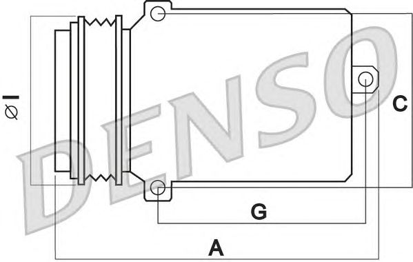 Компрессор, кондиционер - Denso DCP05077