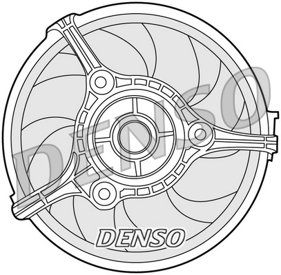 Вентилятор, охлаждение двигателя - Denso DER02002