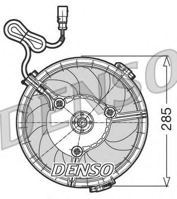 Вентилятор, охлаждение двигателя Denso - Denso DER02005