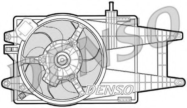Вентилятор, охлаждение двигателя - Denso DER09040