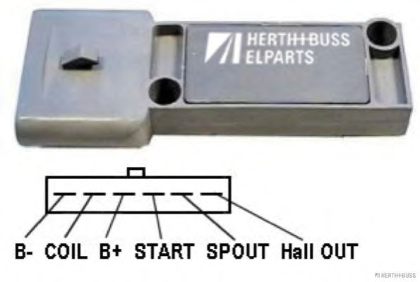 Коммутатор, система зажигания - Herth+Buss Elparts 19010049