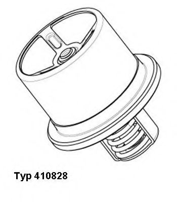 Термостат, охлаждающая жидкость - Wahler 410828.82D0