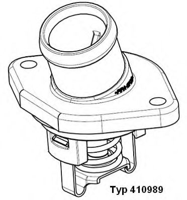 Термостат, охлаждающая жидкость - Wahler 410989.80D