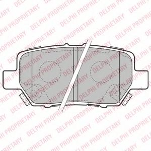 Колодки тормозные дисковые - Delphi LP2160