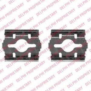 Комплектующие, колодки дискового тормоза - Delphi LX0409