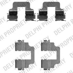 Комплектующие, колодки дискового тормоза - Delphi LX0473