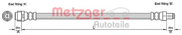 Тормозной шланг - Metzger 4110284
