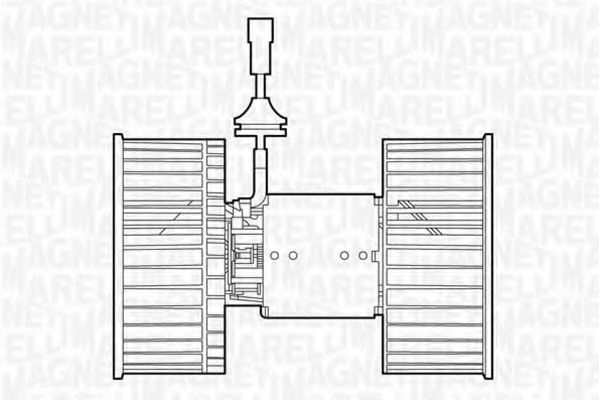 Электродвигатель, вентиляция салона - Magneti Marelli 069412534010