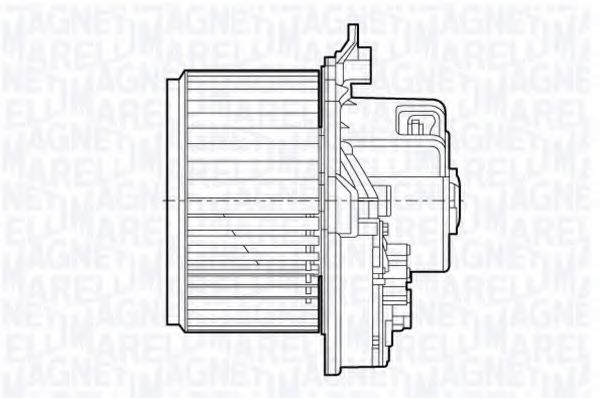Электродвигатель, вентиляция салона - Magneti Marelli 069412649010