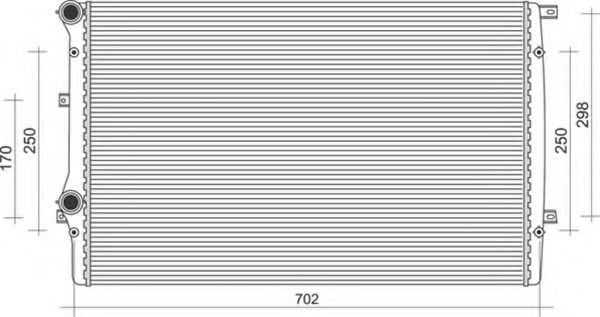 Радиатор системы охлаждения  - Magneti Marelli 350213852000