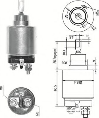 Тяговое реле, стартер - Magneti Marelli 940113050273