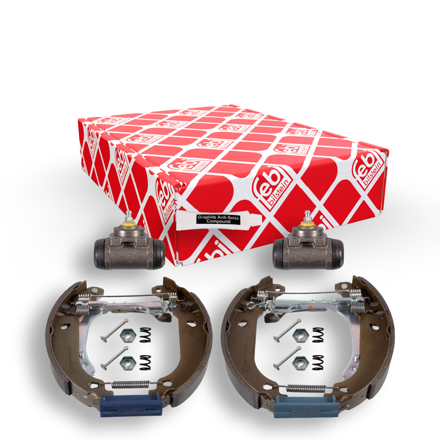 Комплект тормозных цилиндров и колодок зад Febi 37500 Пежо 17960₽