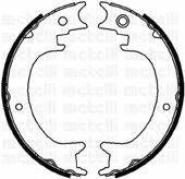 Комплект тормозных колодок, стояночная тормозная система - Metelli 53-0389