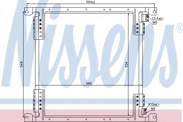 Конденсатор, кондиционер - Nissens 940242
