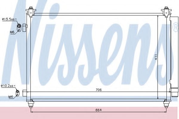 Конденсатор, кондиционер - Nissens 940253
