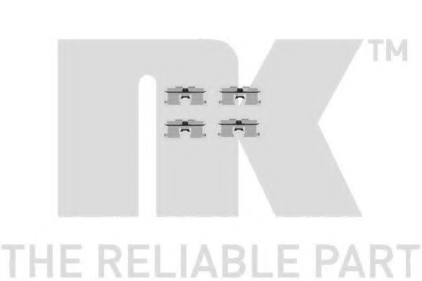 Комплектующие, колодки дискового тормоза - NK 7950692