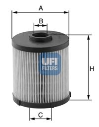 Фильтр топливный - Ufi 26.021.00