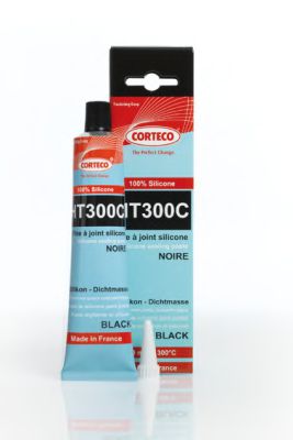 Герметик силиконовый 80 мл черный -50/+300 С - Corteco HT300C