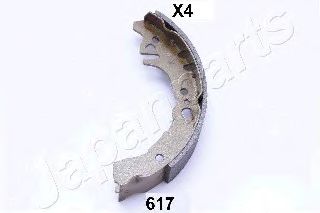 Комплект тормозных колодок | зад | - Japanparts GF-617AF