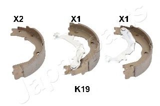 Колодки тормозные барабанные - Japanparts GF-K19AF