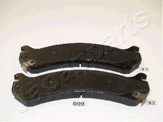 Колодки тормозные дисковые | перед | - Japanparts PA-009AF