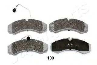 Колодки тормозные дисковые | зад | - Japanparts PP-100AF