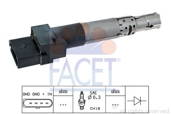 Катушка зажигания - Facet 9.6334