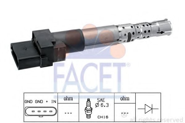 Катушка зажигания - Facet 9.6335