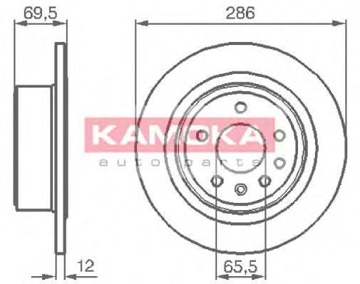 Диск тормозной - Kamoka 1031396