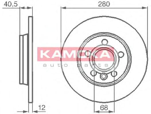 Тормозной диск | зад | - Kamoka 1032024